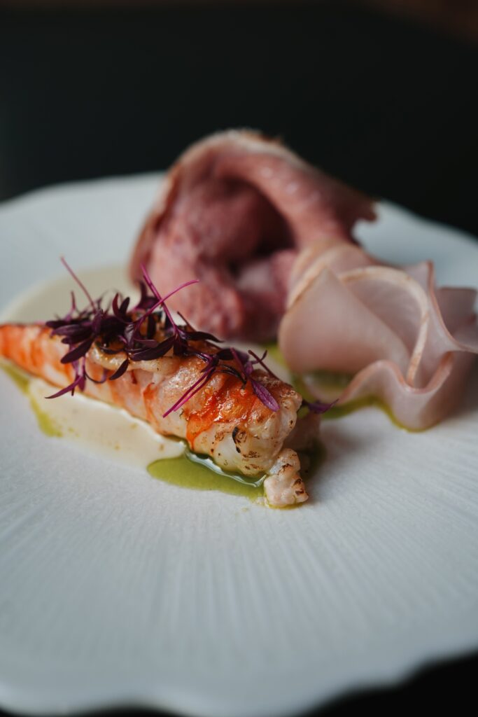Kalfsribeye - Gamba - Ajo Blanco
